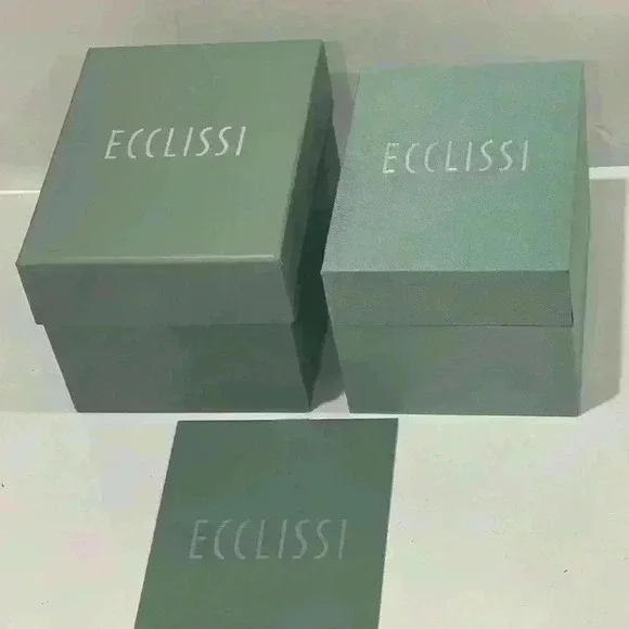 NIB Ecclissi 925 Sterling Silver 32696 Quartz Watch 35mm White Dial - Picture 3 of 12